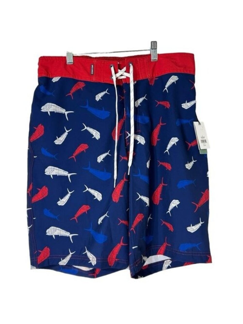 Ocean + Coast - Ocean Advantage Red White & Blue Swim Trunks -Youth Size Medium‎